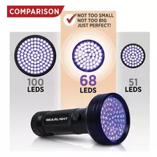 Linterna Uv Gearlight Xr68 De Luz Negra Ultravioleta