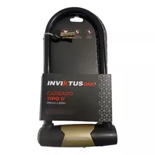 Cadeado Tipo U Em Aço 170x320mm Com Chave Bicicletas E Motos