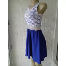 Vestido Corto Azul. Creaciones Asys