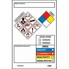 Nmc Ghs2265alv Ghs - Etiqueta Para Contenedores Secundarios 