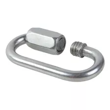 Link Oval 4mm Em Aço Inox 316 Com Trava Carga Máx 5,0 Kn