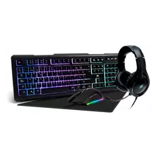 Kit Gamer Vorago Start The Game Kmh-501 Teclado Mouse Headse