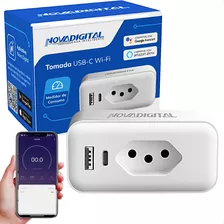 Tomada 16a Inteligente Usb-c Wifi Medidor De Consumo Alexa