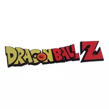 Placa Logo Dragon Ball Z 3d Decoração