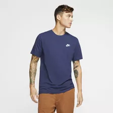 Remera Para Hombre Nike Sportswear Club Azul