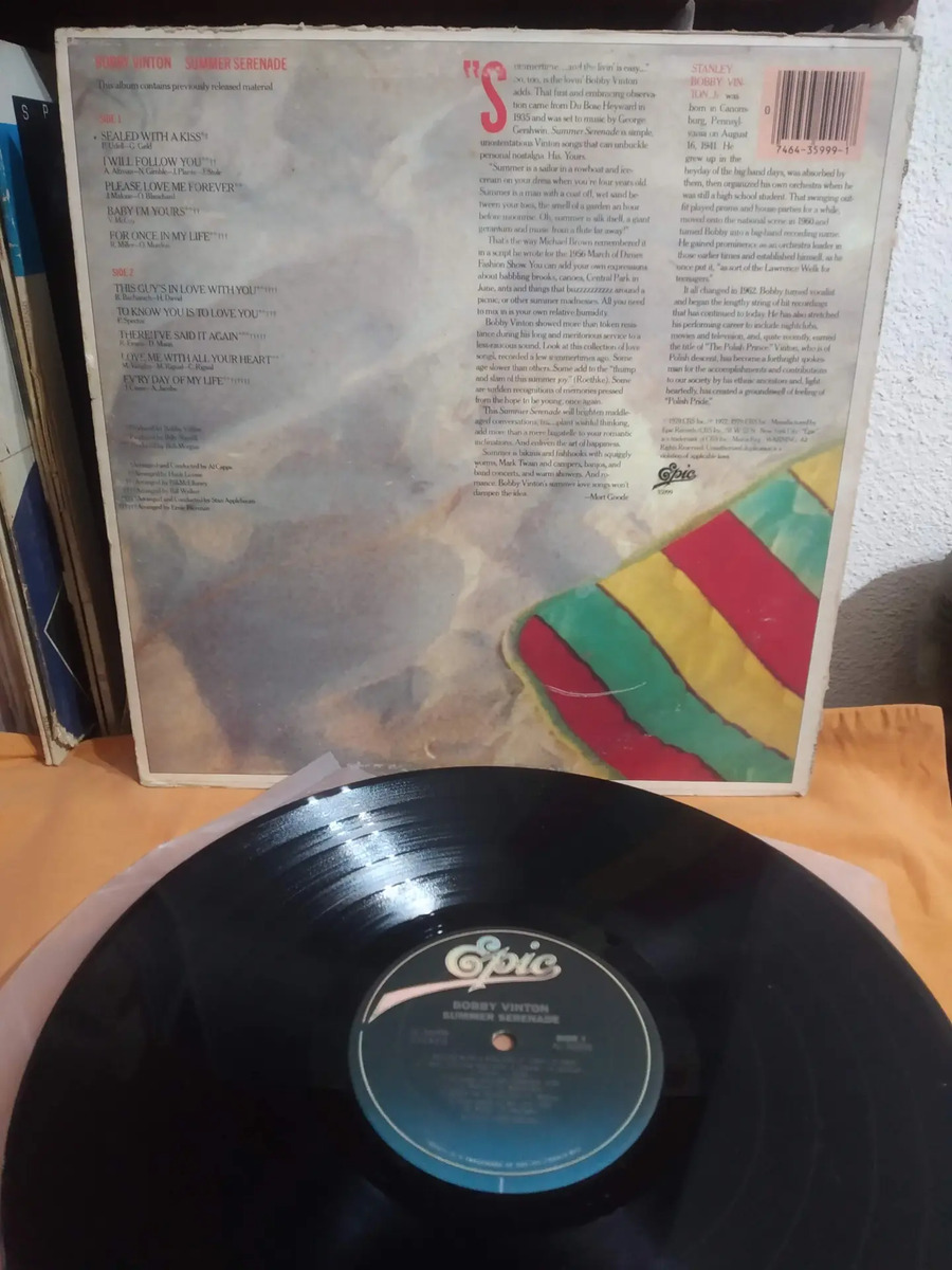 Bobby Vinton - Summer Serenade - vinilo 1979