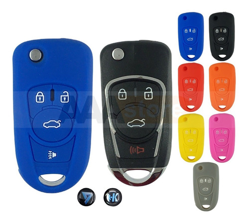 Funda Silicon Protector Llave Keydiy Tipo B22-3+1 Buick 4b Foto 9