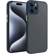 Funda Case Para iPhone 11 Ahumado Mate Azul Antishock