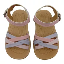 Huarache Bebé Correa Ajustable Rosa Tallas 11 A 13 Meses