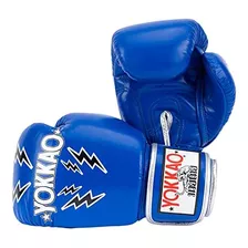 Guantes De Boxeo Yokkao, 12 Onzas, Color Azul