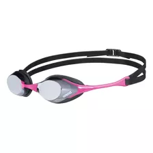 Óculos Natação Arena Cobra Swipe Mirror Cinza E Rosa