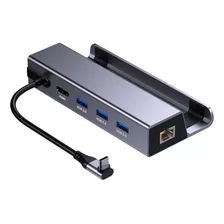 Adaptador Usb-c Hub 6 En 1, 1 Hdmi 4k, 3 Usb, 1 Type-c 100w