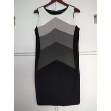 Vestido Casual Negro/blanco N 44 Basement Basic 