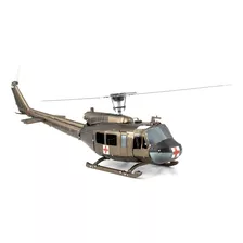 Modelo 3d Metal Helicóptero Huey A Color