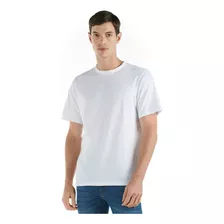 Paquete 3 Playeras Blancas Hombre Cuello Redondo Algodón