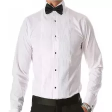 Camisa Blanca Para Colleras Hombre, Diseño Formal 