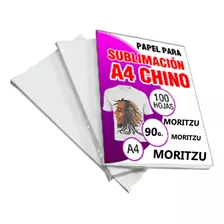 Papel De Sublimacion A4 Secado Rapido Estampadora Moritzu