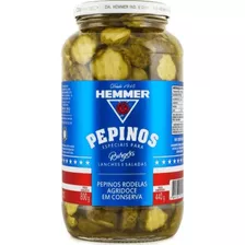 Pepino Hemmer Agridoce Burgers Rodela 440g Kitc/ 12 Un