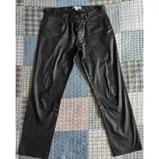 Calça Calvin Klein Importada Couro Ecológico Preta 29wx32l