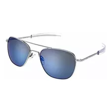 Lentes De Sol - Randolph Usa | Matte Chrome Classic Aviator 