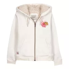 Campera Niña Wanama Meme Con Corderito Algodon Crudo Pre