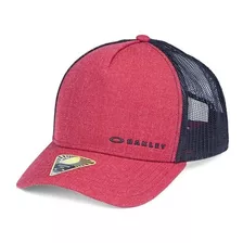 Boné Oakley Chalten Cap Iron Red Trucker Aba Curva