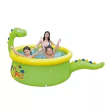 Piscina Inflable De Dinosaurio Con Rociador