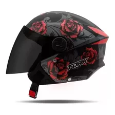 Capacete Aberto Pro Tork New Liberty 3 Flores Fosco Feminino