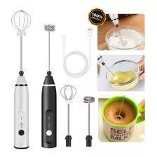 Mixer Misturador De Bebidas 2 Em 1 - Inox Ovos Café Bateria Cor Branco