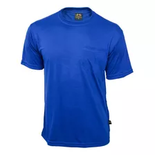 Camiseta Básica Masculina Com Bolso Malha Fria Várias Cores