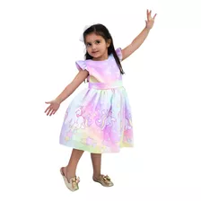 Vestido De Festa Infantil Personagens Temático Desenhos