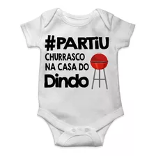 Roupa De Bebê Personalizada Churrasco Na Casa Do Dindo