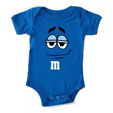 Mameluco M&m's Azul Bebé 100% Algodón