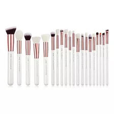 Juego De Brochas De Maquillaje Jessup White Pro, Base De De