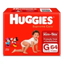 Fraldas Huggies Supreme Care G 64 Unidades