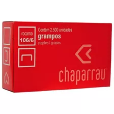 Grampo Galvanizado 106/6 Rocama Chaparrau Cx C/2500 Un, Nfe