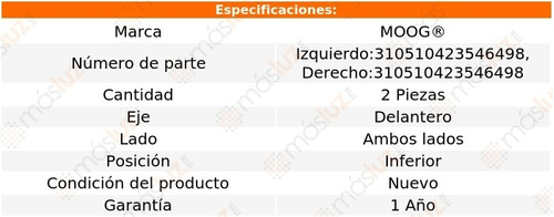 2- Rtulas Delanteras Jaguar X-type 2002/2008 Moog Foto 2