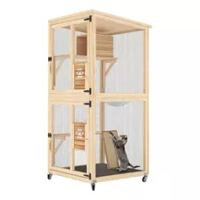 71'' Cat House Outdoor Catio Cat Enclosures On Wheels Ki Eem