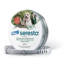 Coleira Antipulgas Seresto Elanco Para Cães Até 8kg E Gatos