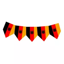 Faixa Decorativa Bandeirinhas Alemanha Enfeite - 8m X 18cm 