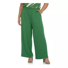 Calça Feminina Plus Size Molecontton Secret Glam Verde