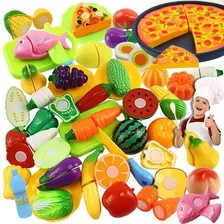 Brinquedo Infantil Comidinhas Frutinhas Velcr 30pç Chef Crec