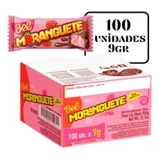 Moranguete Caixa 100unx9g - Bel Bombons Chocolate E Morango