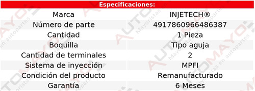 Un Inyector Combustible Injetech Odyssey L4 2.3l Honda 1998 Foto 4