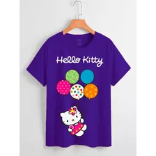 Polera De Hello Kitty Estampada Dtf Senshi Cod 005