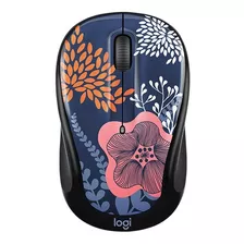 Mouse Inalambrico Logitech M317c Collection Forest Floral Color Azul