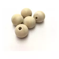 Esferas Bolitas En Madera Dura 13mm Espesor Con Perforacion