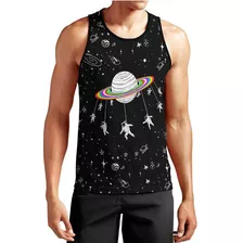 Camiseta Regata Masc Space Astronauta