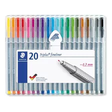 Caneta Staedtler 0.3 Triplus Fineliner C/20 Cores