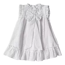 Vestido Branco Infantil Luxo Reveillon Bebê Papilloo